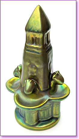 Zsolnay Eosin Bull's Head Fountain